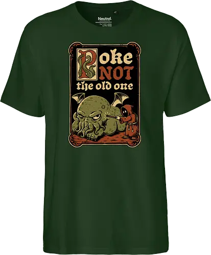 Medieval Poke Cthulhu - Medieval, Call Of Cthulhu, Cthulhu, Cthulhu Mythos, Hp Lovecraft, Lovecraftian, Lovecraft, H.p. Lovecraft, H P Lovecraft, Classic Horror, Horror, Horror Comedy, Horror Humor, Cosmic, Cosmic Horror, Fun, Funny, Poke, Tentacles, Tentacle, Fantasy, Adventure, Classic, Books, Book, Bookworm, Occultism, Cultist, Ritual, Sleep, Sleepy, Sleeping - Fairtrade T-Shirt