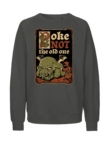 Medieval Poke Cthulhu - Medieval, Call Of Cthulhu, Cthulhu, Cthulhu Mythos, Hp Lovecraft, Lovecraftian, Lovecraft, H.p. Lovecraft, H P Lovecraft, Classic Horror, Horror, Horror Comedy, Horror Humor, Cosmic, Cosmic Horror, Fun, Funny, Poke, Tentacles, Tentacle, Fantasy, Adventure, Classic, Books, Book, Bookworm, Occultism, Cultist, Ritual, Sleep, Sleepy, Sleeping - Fairtrade Sweatshirt