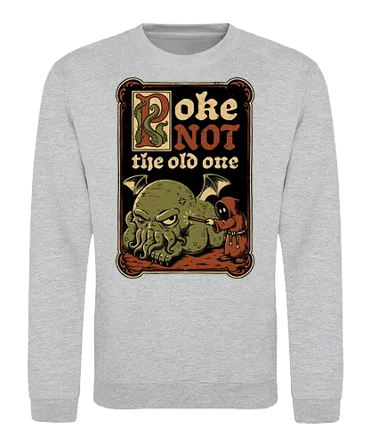Medieval Poke Cthulhu - Medieval, Call Of Cthulhu, Cthulhu, Cthulhu Mythos, Hp Lovecraft, Lovecraftian, Lovecraft, H.p. Lovecraft, H P Lovecraft, Classic Horror, Horror, Horror Comedy, Horror Humor, Cosmic, Cosmic Horror, Fun, Funny, Poke, Tentacles, Tentacle, Fantasy, Adventure, Classic, Books, Book, Bookworm, Occultism, Cultist, Ritual, Sleep, Sleepy, Sleeping - Sweatshirt