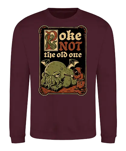 Medieval Poke Cthulhu - Medieval, Call Of Cthulhu, Cthulhu, Cthulhu Mythos, Hp Lovecraft, Lovecraftian, Lovecraft, H.p. Lovecraft, H P Lovecraft, Classic Horror, Horror, Horror Comedy, Horror Humor, Cosmic, Cosmic Horror, Fun, Funny, Poke, Tentacles, Tentacle, Fantasy, Adventure, Classic, Books, Book, Bookworm, Occultism, Cultist, Ritual, Sleep, Sleepy, Sleeping - Sweatshirt