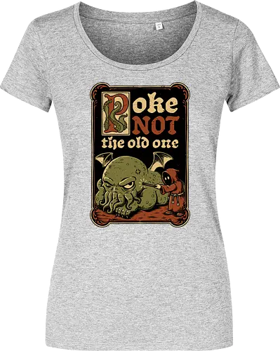 Medieval Poke Cthulhu - Medieval, Call Of Cthulhu, Cthulhu, Cthulhu Mythos, Hp Lovecraft, Lovecraftian, Lovecraft, H.p. Lovecraft, H P Lovecraft, Classic Horror, Horror, Horror Comedy, Horror Humor, Cosmic, Cosmic Horror, Fun, Funny, Poke, Tentacles, Tentacle, Fantasy, Adventure, Classic, Books, Book, Bookworm, Occultism, Cultist, Ritual, Sleep, Sleepy, Sleeping - Damen T-Shirt