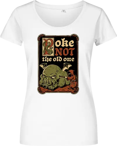 Medieval Poke Cthulhu - Medieval, Call Of Cthulhu, Cthulhu, Cthulhu Mythos, Hp Lovecraft, Lovecraftian, Lovecraft, H.p. Lovecraft, H P Lovecraft, Classic Horror, Horror, Horror Comedy, Horror Humor, Cosmic, Cosmic Horror, Fun, Funny, Poke, Tentacles, Tentacle, Fantasy, Adventure, Classic, Books, Book, Bookworm, Occultism, Cultist, Ritual, Sleep, Sleepy, Sleeping - Damen T-Shirt