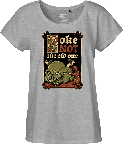 Medieval Poke Cthulhu - Medieval, Call Of Cthulhu, Cthulhu, Cthulhu Mythos, Hp Lovecraft, Lovecraftian, Lovecraft, H.p. Lovecraft, H P Lovecraft, Classic Horror, Horror, Horror Comedy, Horror Humor, Cosmic, Cosmic Horror, Fun, Funny, Poke, Tentacles, Tentacle, Fantasy, Adventure, Classic, Books, Book, Bookworm, Occultism, Cultist, Ritual, Sleep, Sleepy, Sleeping - Fairtrade Girl Shirt