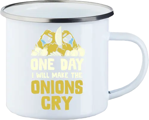 The Onions Will Cry - Emailletasse