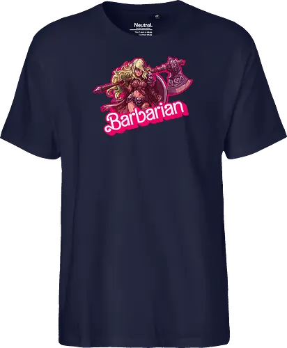 Barbarian Girl - dnd barbarian, geek girl, dungeon master gift, ttrpg gift for her, goblin dice, warrior girl, critical hit, forgotten realm, critical role, dnd character girl, dungeon crawler carl, Pen and paper, Pen and paper - Fairtrade T-Shirt