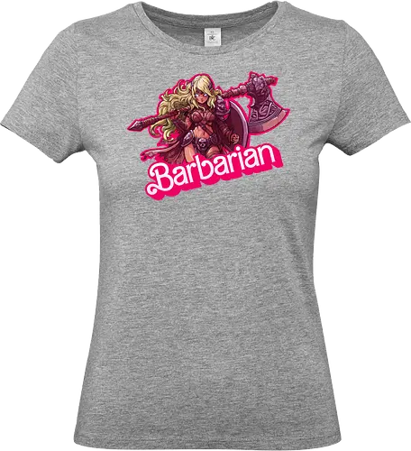 Barbarian Girl - dnd barbarian, geek girl, dungeon master gift, ttrpg gift for her, goblin dice, warrior girl, critical hit, forgotten realm, critical role, dnd character girl, dungeon crawler carl, Pen and paper, Pen and paper - Standard T-Shirt (Frauen)