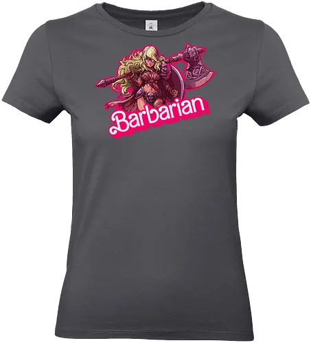 Barbarian Girl - dnd barbarian, geek girl, dungeon master gift, ttrpg gift for her, goblin dice, warrior girl, critical hit, forgotten realm, critical role, dnd character girl, dungeon crawler carl, Pen and paper, Pen and paper - Standard T-Shirt (Frauen)