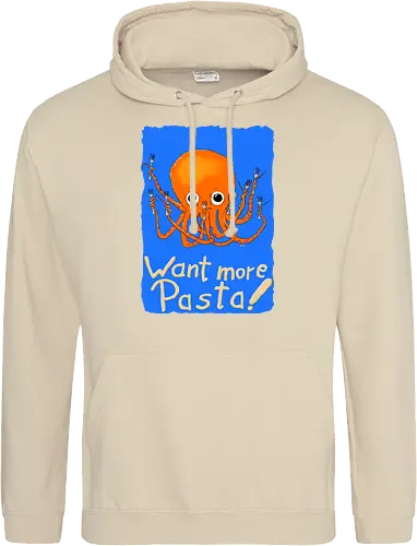 Want more Pasta! - Octopus, Hunger, Appetit, Pasta, Nudeln, Noodles - Standard Hoodie