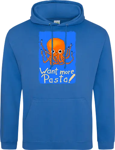 Want more Pasta! - Octopus, Hunger, Appetit, Pasta, Nudeln, Noodles - Standard Hoodie