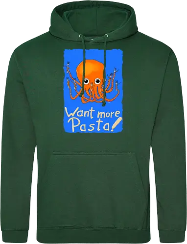 Want more Pasta! - Octopus, Hunger, Appetit, Pasta, Nudeln, Noodles - Standard Hoodie