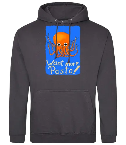 Want more Pasta! - Octopus, Hunger, Appetit, Pasta, Nudeln, Noodles - Standard Hoodie