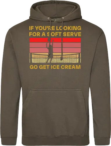Funny Tennis Quote Vintage Retro Player Humor - Standard Hoodie