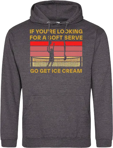 Funny Tennis Quote Vintage Retro Player Humor - Standard Hoodie