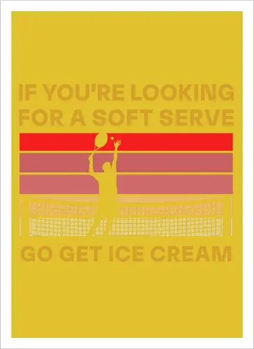 Funny Tennis Quote Vintage Retro Player Humor - Kunstdruck