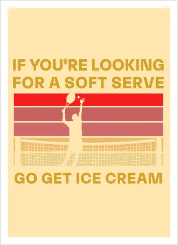 Funny Tennis Quote Vintage Retro Player Humor - Kunstdruck