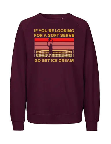 Funny Tennis Quote Vintage Retro Player Humor - Fairtrade Sweatshirt