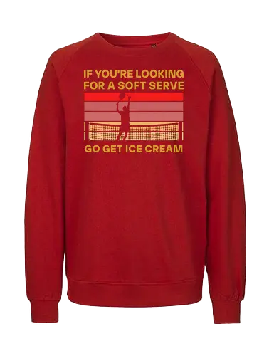 Funny Tennis Quote Vintage Retro Player Humor - Fairtrade Sweatshirt