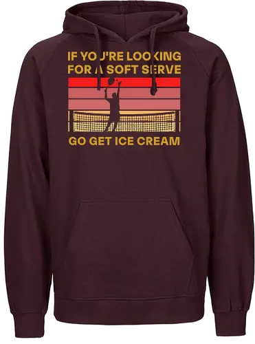 Funny Tennis Quote Vintage Retro Player Humor - Fairtrade Hoodie