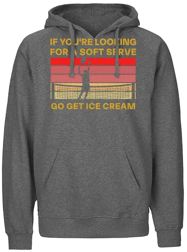 Funny Tennis Quote Vintage Retro Player Humor - Fairtrade Hoodie