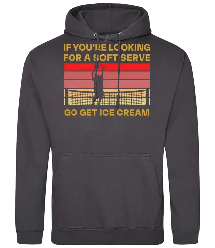 Funny Tennis Quote Vintage Retro Player Humor - Standard Hoodie