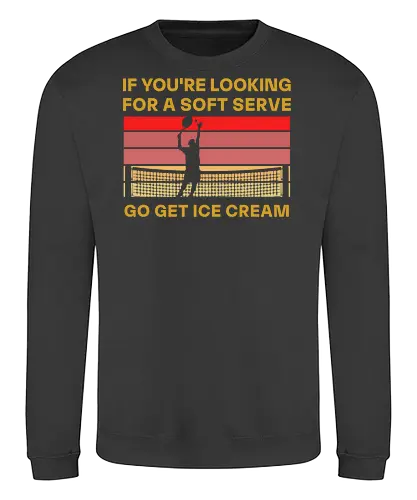 Funny Tennis Quote Vintage Retro Player Humor - Sweatshirt