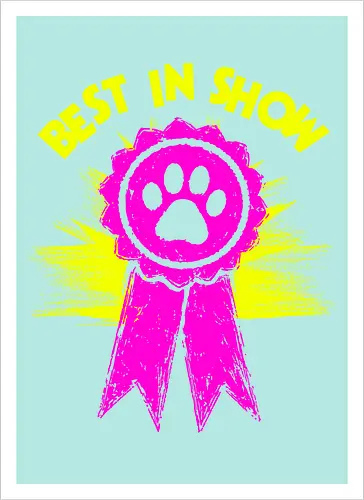 Best in Show - Princess Donut - Champion, ribbon, Persian cat, royal court, princess donut, Queen Anne chonk - Kunstdruck