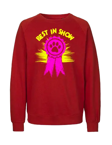 Best in Show - Princess Donut - Champion, ribbon, Persian cat, royal court, princess donut, Queen Anne chonk - Fairtrade Sweatshirt