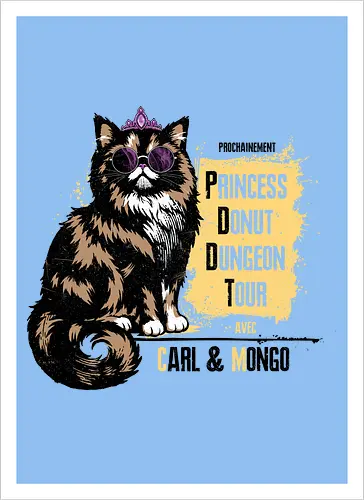 Princess Tour - dcc, mongo, litrpg, crawlers, Dungeon, Carl, princess, donut - Kunstdruck