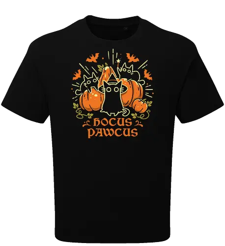 Hocus Pawcus - Halloween Cats - black cats, halloween, pumpkin, spooky cute, witchy, funny quote, magical, hocus pocus, cat lover, bats, oktober, cute animals, witchcraft - Oversize T-Shirt