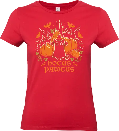 Hocus Pawcus - Halloween Cats - black cats, halloween, pumpkin, spooky cute, witchy, funny quote, magical, hocus pocus, cat lover, bats, oktober, cute animals, witchcraft - Standard T-Shirt (Frauen)