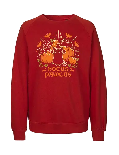 Hocus Pawcus - Halloween Cats - black cats, halloween, pumpkin, spooky cute, witchy, funny quote, magical, hocus pocus, cat lover, bats, oktober, cute animals, witchcraft - Fairtrade Sweatshirt