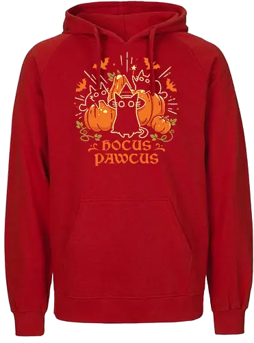 Hocus Pawcus - Halloween Cats - black cats, halloween, pumpkin, spooky cute, witchy, funny quote, magical, hocus pocus, cat lover, bats, oktober, cute animals, witchcraft - Fairtrade Hoodie