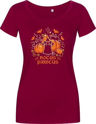 Hocus Pawcus - Halloween Cats - black cats, halloween, pumpkin, spooky cute, witchy, funny quote, magical, hocus pocus, cat lover, bats, oktober, cute animals, witchcraft - Damen T-Shirt