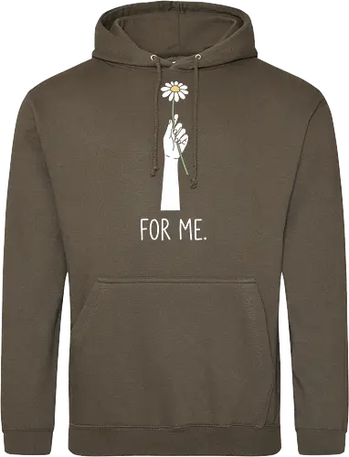 Abstract Flora: The Minimalist Sprout - minimalist graphic tee, abstract line art shirt, boho nature apparel, zen aesthetic clothing, simple plant design, Scandinavian art streetwear, subtle organic tee, earthy tone graphic, solitary sprout merch, modern minimal fashion - Standard Hoodie