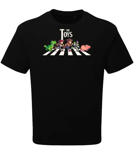 The Toys  - toy, jessie, rex, pig, buzz, woody, t-rex, dino, Tyrannosaurus Rex, abbey road, beatles, pixar - Oversize T-Shirt