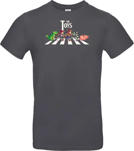 The Toys  - toy, jessie, rex, pig, buzz, woody, t-rex, dino, Tyrannosaurus Rex, abbey road, beatles, pixar - Standard T-Shirt