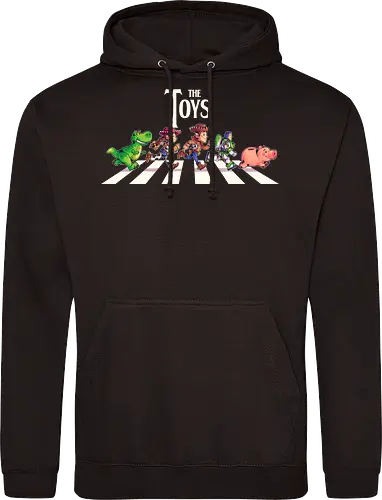 The Toys  - toy, jessie, rex, pig, buzz, woody, t-rex, dino, Tyrannosaurus Rex, abbey road, beatles, pixar - Standard Hoodie