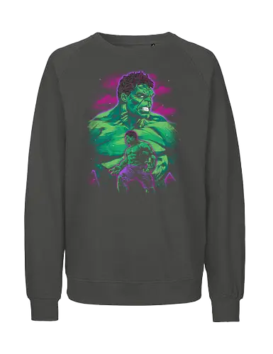 Green Gamma - Comic, Superheroes, Comic Books, Epic Battle, Versus, Battle, Superhero Battle, Geek Culture, Pop Culture, Green Goliath, Gamma, Smash, Comics - Fairtrade Sweatshirt