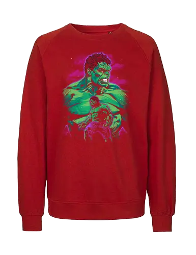 Green Gamma - Comic, Superheroes, Comic Books, Epic Battle, Versus, Battle, Superhero Battle, Geek Culture, Pop Culture, Green Goliath, Gamma, Smash, Comics - Fairtrade Sweatshirt