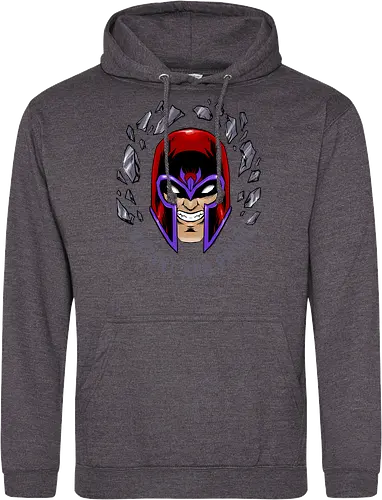 master of magnetism - villain, mutant, mutant leader, magnetism, proud, Magnet, Superhero - Standard Hoodie