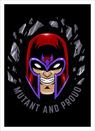 master of magnetism - villain, mutant, mutant leader, magnetism, proud, Magnet, Superhero - Kunstdruck