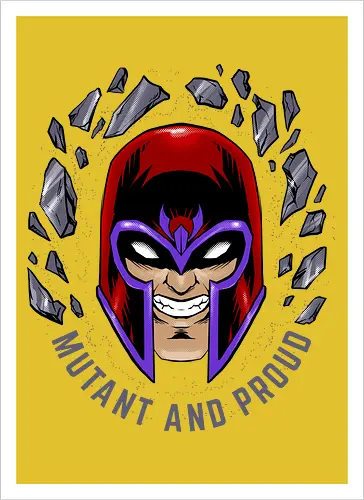 master of magnetism - villain, mutant, mutant leader, magnetism, proud, Magnet, Superhero - Kunstdruck