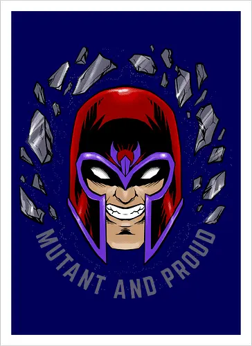 master of magnetism - villain, mutant, mutant leader, magnetism, proud, Magnet, Superhero - Kunstdruck