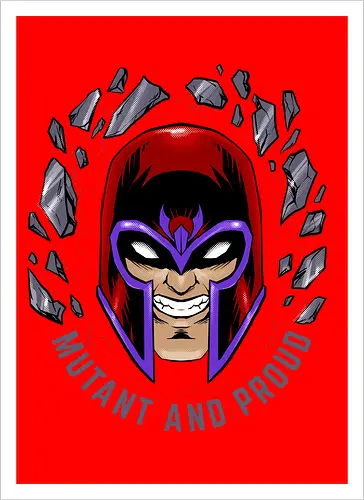 master of magnetism - villain, mutant, mutant leader, magnetism, proud, Magnet, Superhero - Kunstdruck