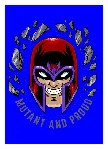 master of magnetism - villain, mutant, mutant leader, magnetism, proud, Magnet, Superhero - Kunstdruck