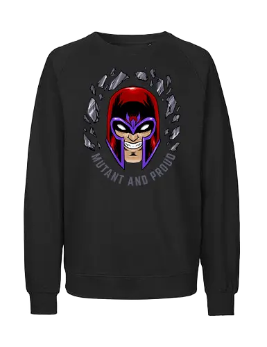 master of magnetism - villain, mutant, mutant leader, magnetism, proud, Magnet, Superhero - Fairtrade Sweatshirt