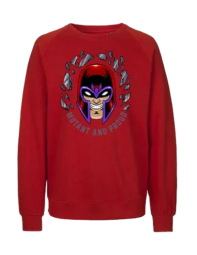master of magnetism - villain, mutant, mutant leader, magnetism, proud, Magnet, Superhero - Fairtrade Sweatshirt