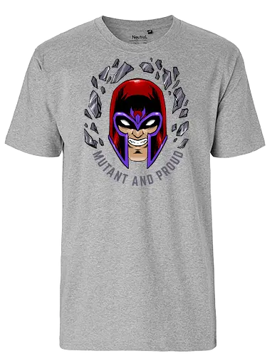 master of magnetism - villain, mutant, mutant leader, magnetism, proud, Magnet, Superhero - Fairtrade T-Shirt