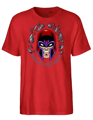 master of magnetism - villain, mutant, mutant leader, magnetism, proud, Magnet, Superhero - Fairtrade T-Shirt