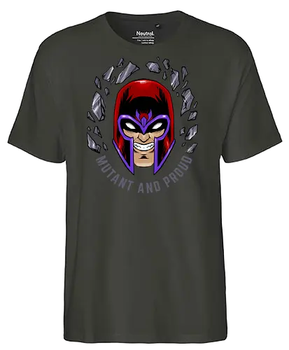 master of magnetism - villain, mutant, mutant leader, magnetism, proud, Magnet, Superhero - Fairtrade T-Shirt